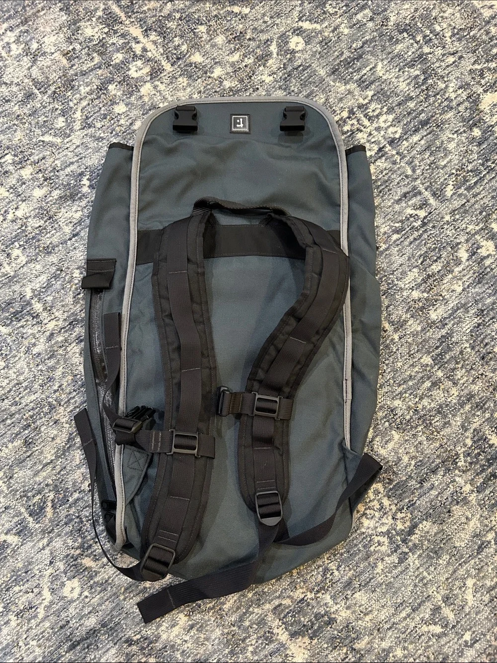 Rickshaw Roll-Top Backpack in Slate Gray